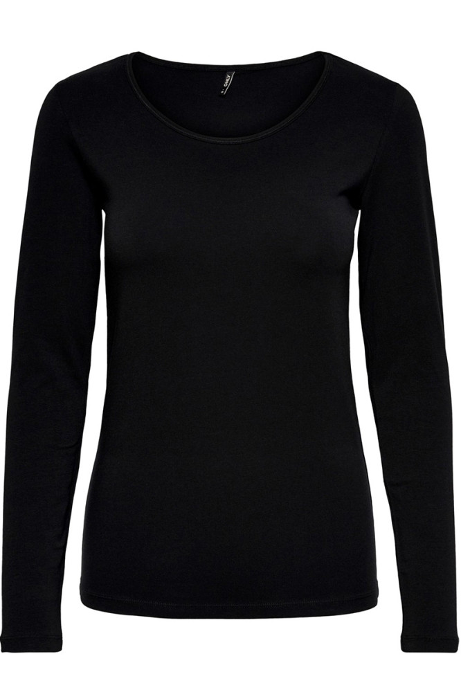 ONLLIVE LOVE L/S O-NECK TOP NOOS JR 15204712 Black